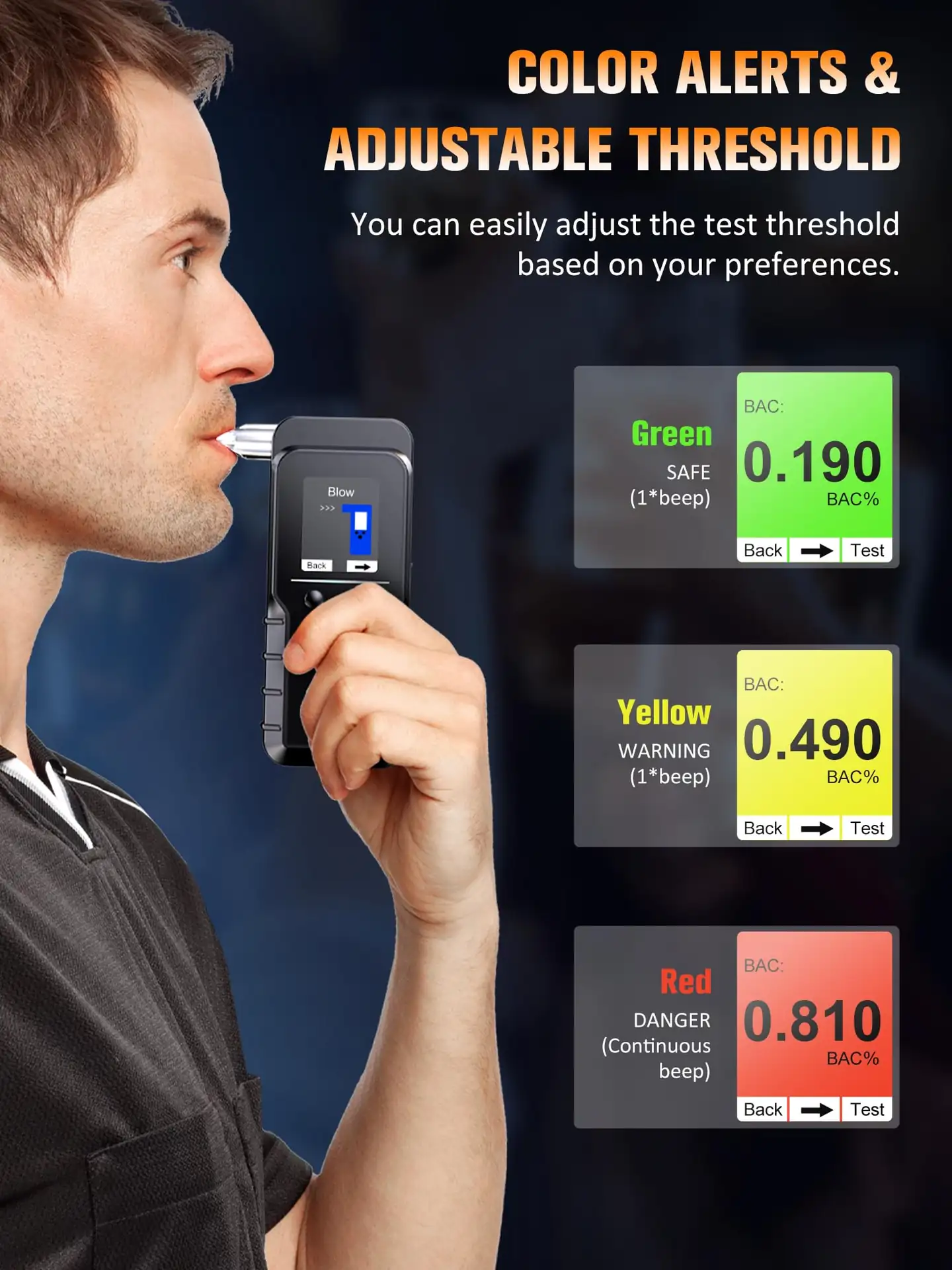 Breathalyser test for France UK drivers